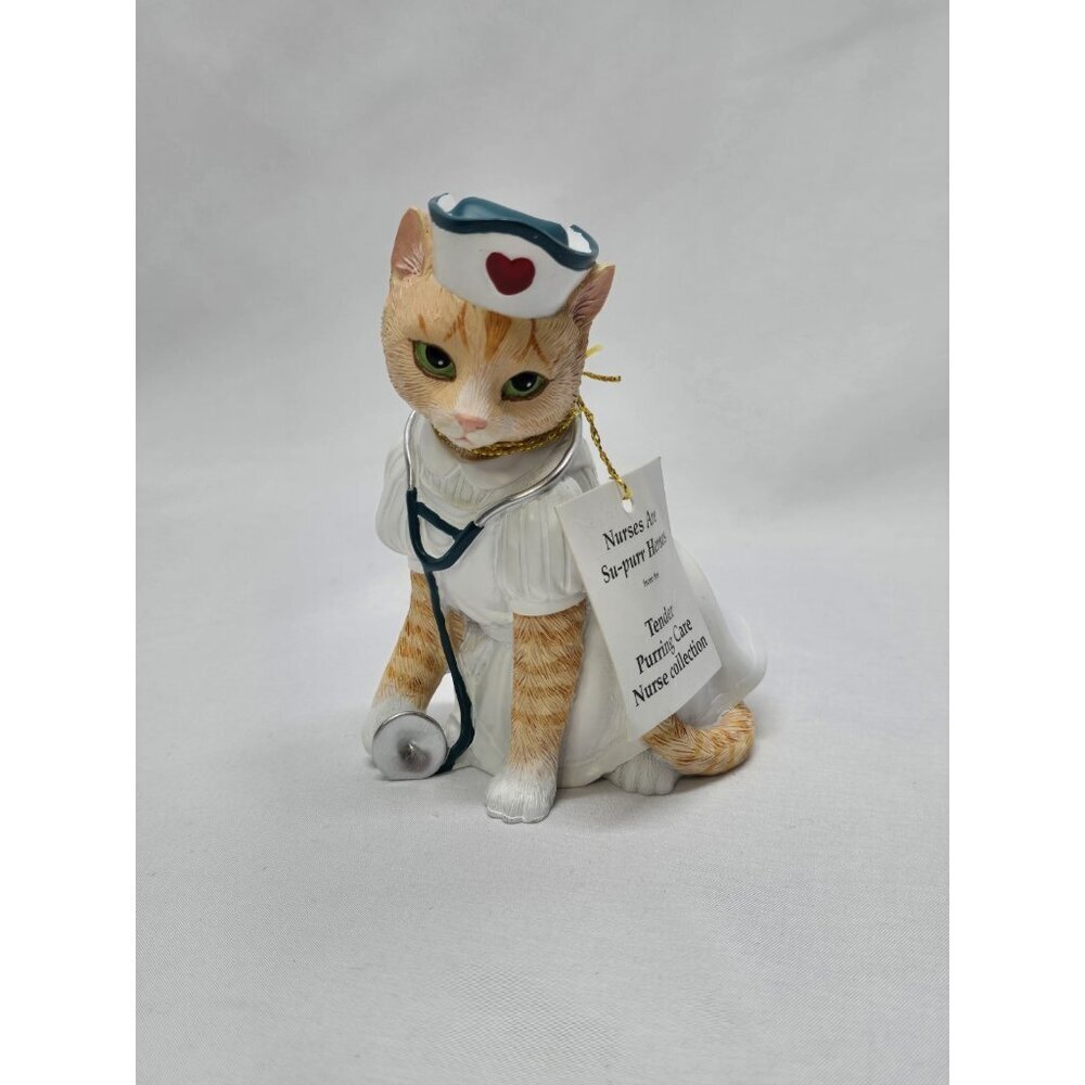 Hamilton Tender Purring Care NURSE Collection Nurses Are Su-purr Heroes Figurine